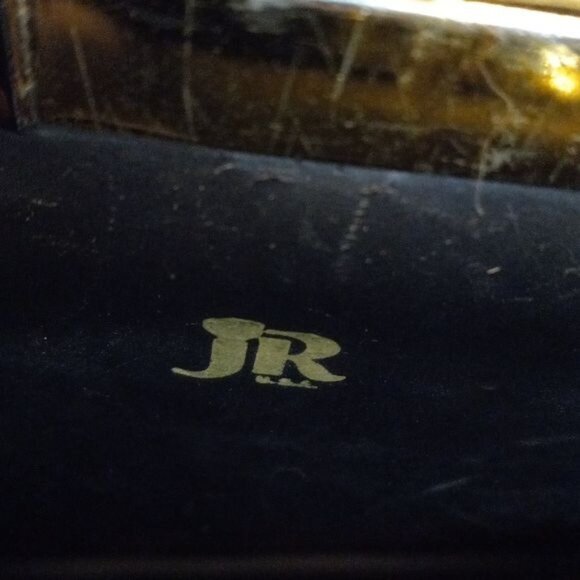 JR Julius Resnick Black Patent Vinyl Handle Bag Kiss-Lock Closure Vintage 1960s - Picture 4 of 7